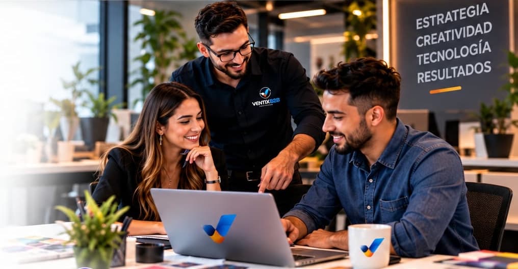 Equipo de VentixB2B trabajando con un cliente